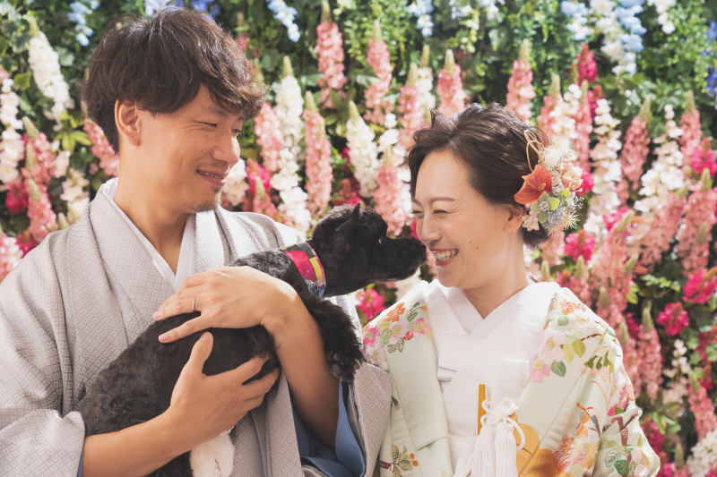 愛犬との撮影もできるスタジオ!