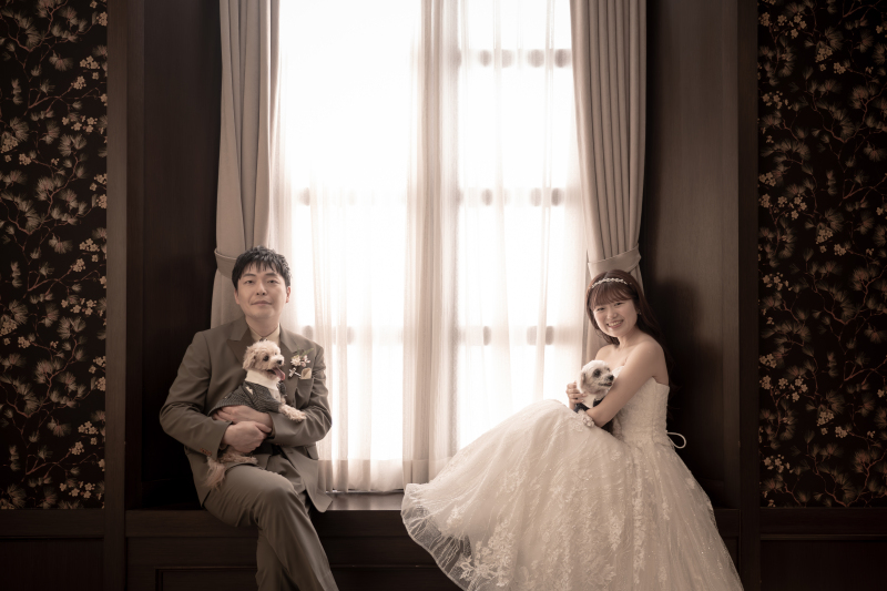 愛犬と一緒に　＊洋装2着 スタジオ撮影プラン＊