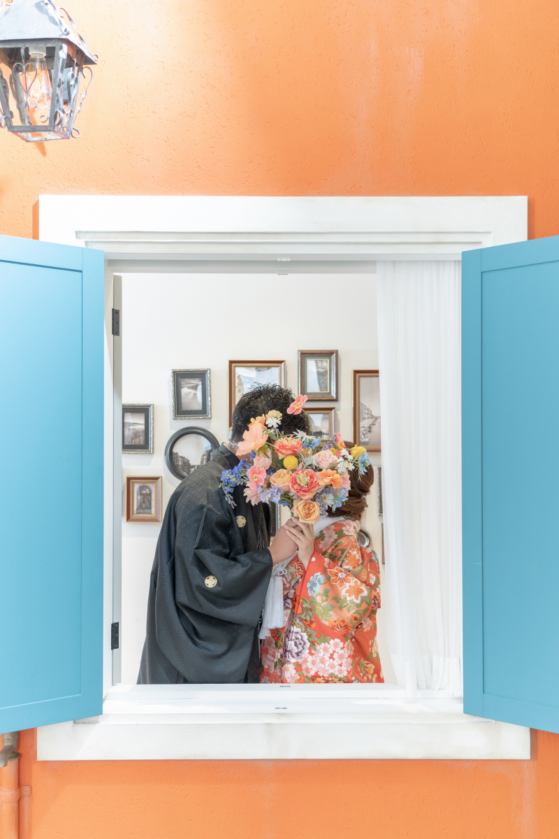 小窓を使ってお顔隠し