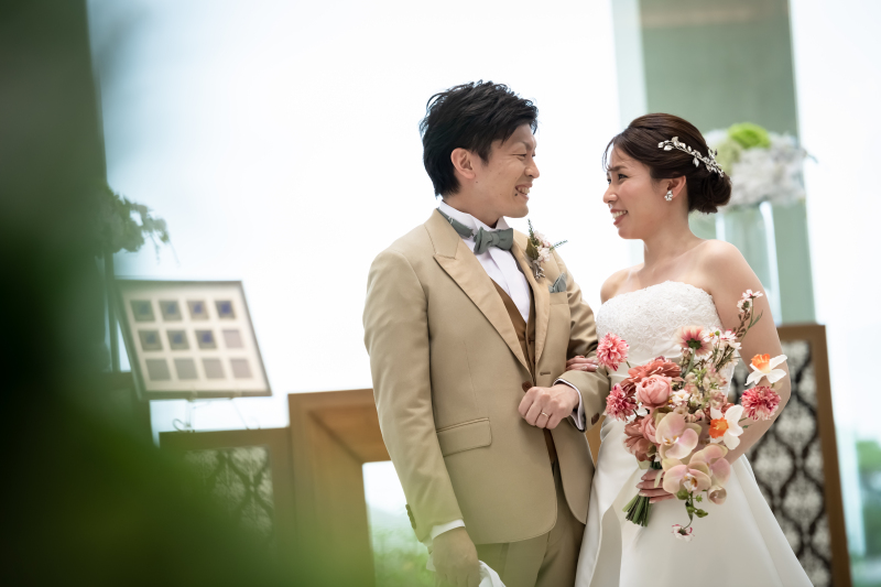 初めて見るお互いの晴れ姿＊