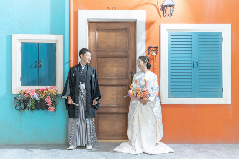 洋装も和装も♪　＊洋装＆和装 スタジオ2着プラン＊