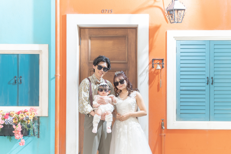 お揃いサングラス