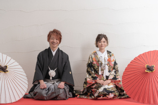  ファミリーフォトウェディング♪　＊洋装＆和装 スタジオ２着プラン＊