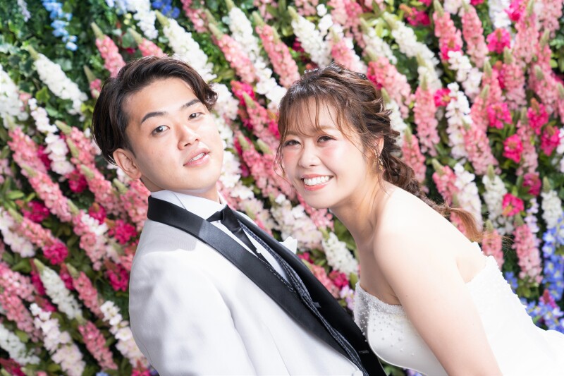 ルピナスの花壁