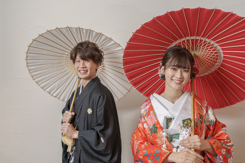 和装から撮影スタート♪