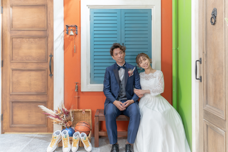 おふたりらしいアイテムを持ち込んで・・・