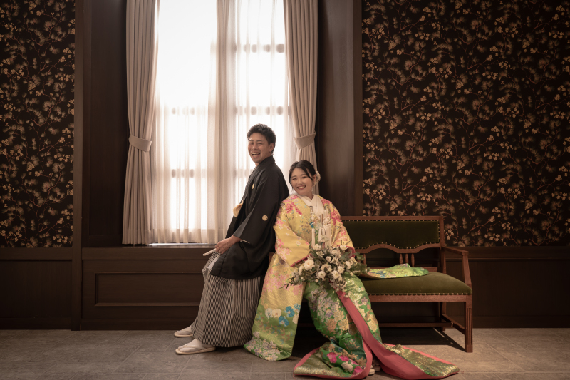 グラデーションの色打掛