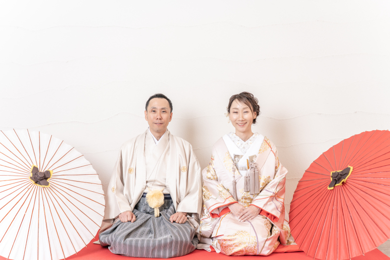 笑顔あふれるウェディングフォト♪　＊洋装＆和装　スタジオ撮影プラン＊