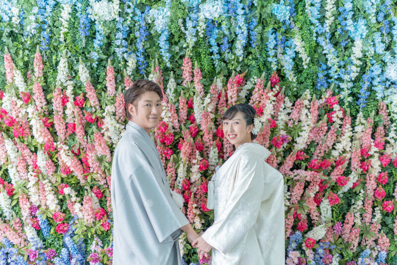 仲良しポーズで