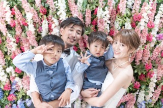 家族と過ごすフォトウエディング