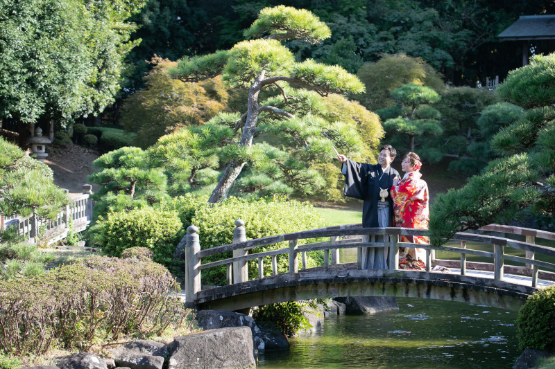 秋の始まりの見浜園にて　＊洋装＆和装　スタジオ＆ロケ撮影プラン＊