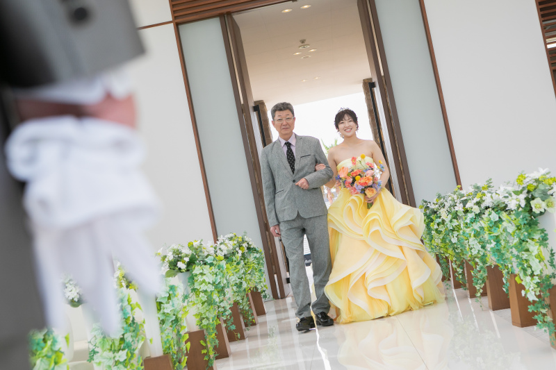 お父様とのヴァージンロード