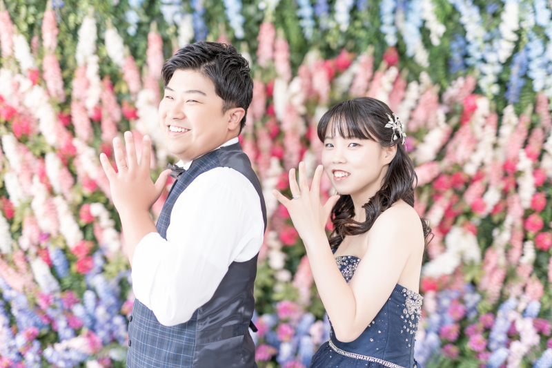 指輪のお披露目も!