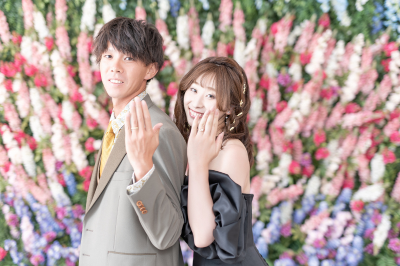 指輪のお披露目も❀