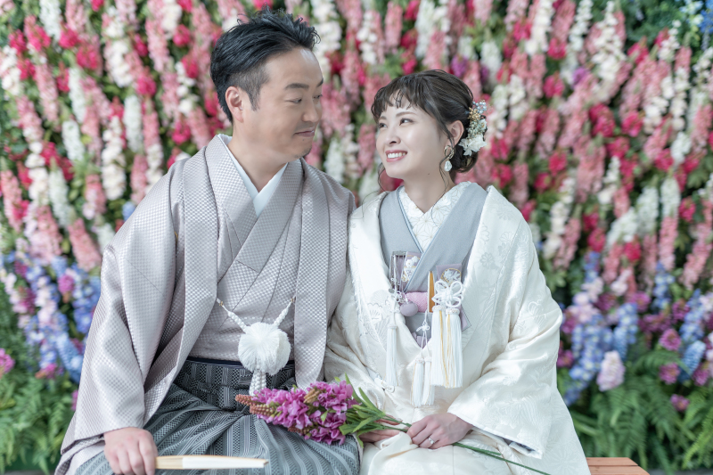  華やかなルピナスに囲まれて