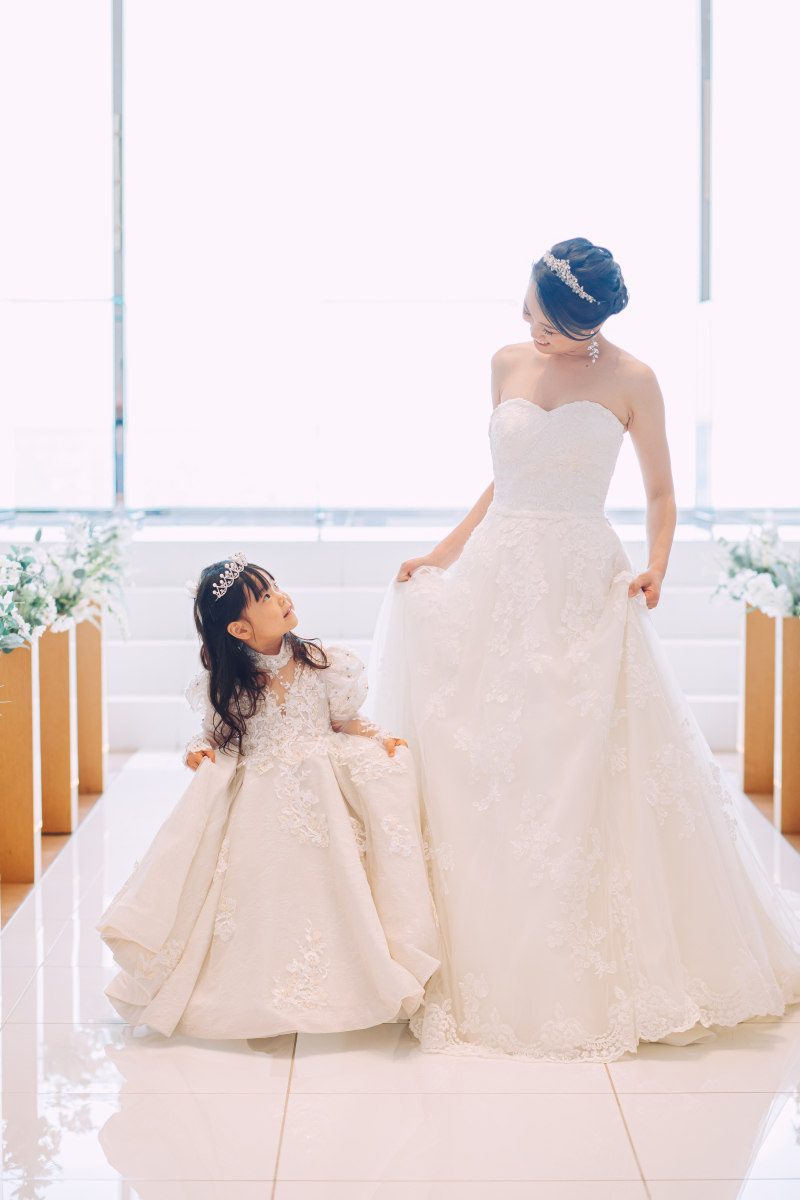 ドレスをひらり♪