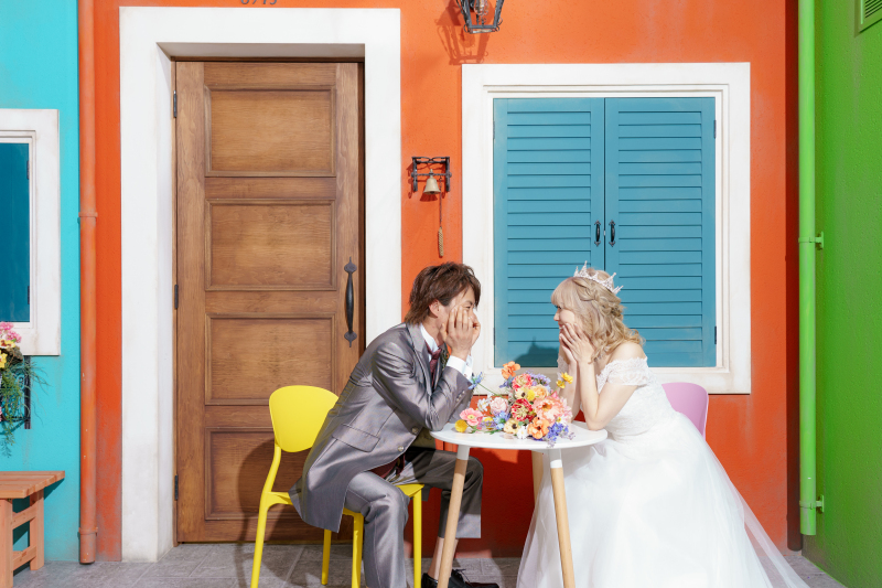 カラフルなブラーノ島の背景♪