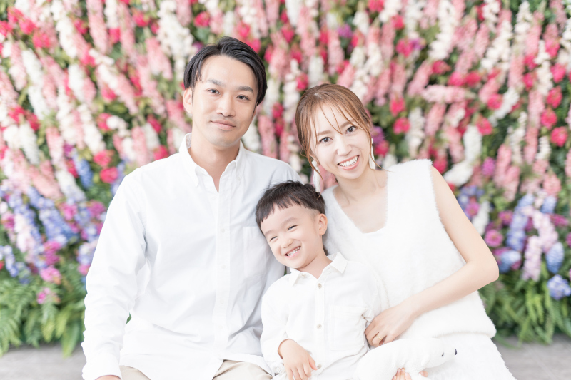 お揃いの色合いで