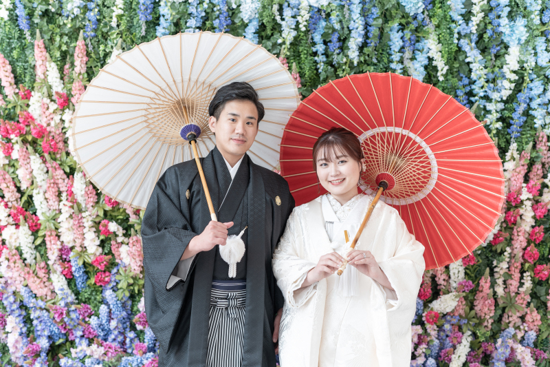 ルピナスのフラワーウォール