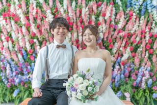 手作りのブーケと一緒に　＊洋装＆和装　スタジオ2着プラン＊