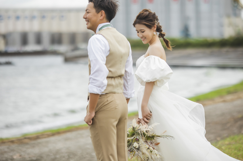 海辺でのショットを