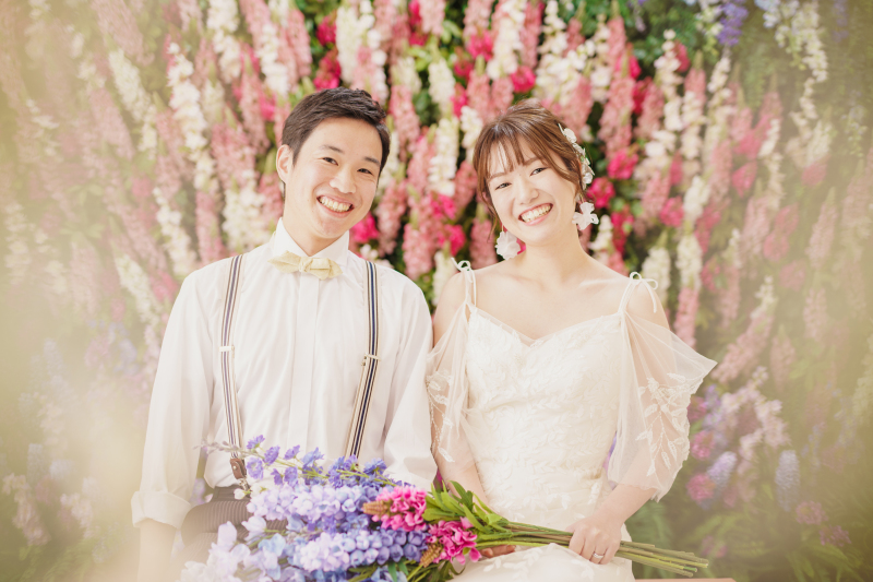 ルピナスのお花に囲まれて