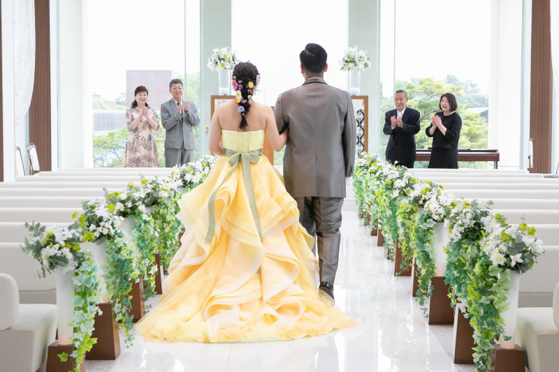 チャペル内には親御様が待ってくれてました