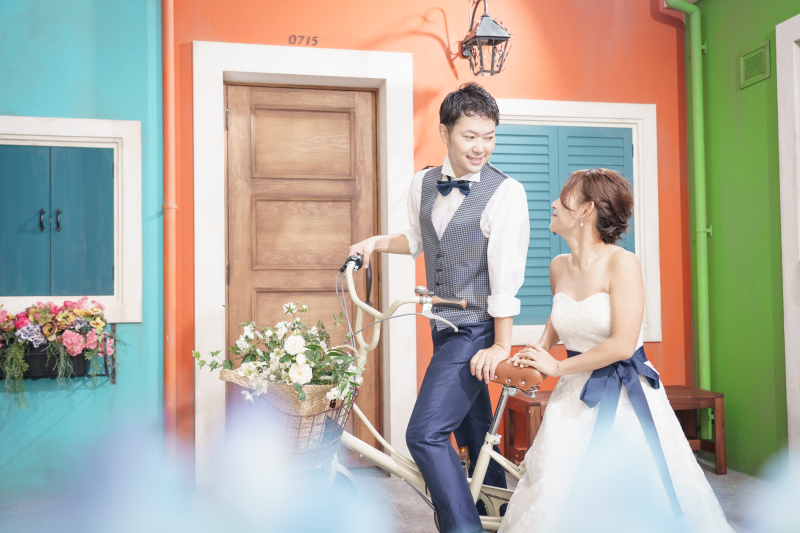 イタリアの街並みにいるような一枚