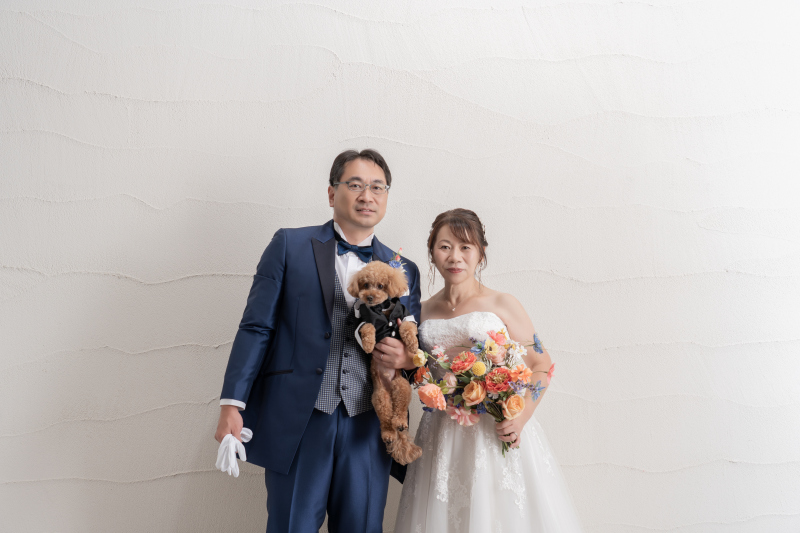 愛犬と一緒に *洋装1着 スタジオ撮影プラン*