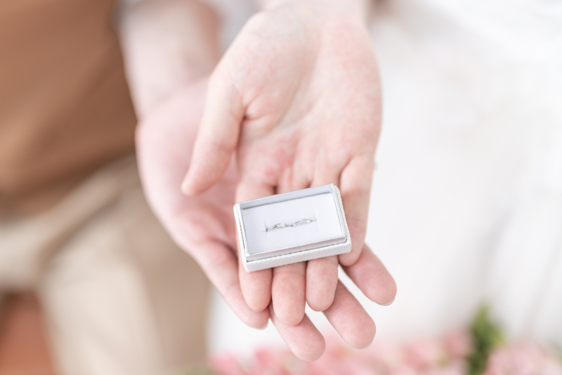 かわいいベビーリングのお写真