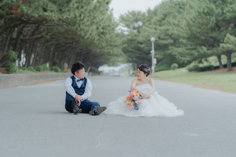 まっすぐ続く道