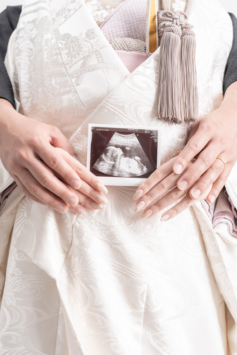 エコー写真と一緒に、今しか撮れないショットも