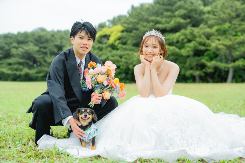 愛犬と一緒にロケーション撮影♪ *洋装1着 ロケ撮影プラン*