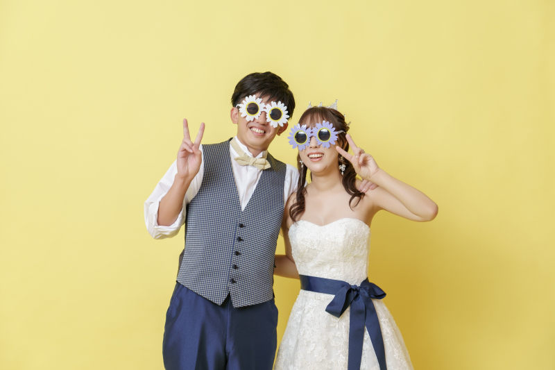 ラストは楽しくイエローの背景で♪