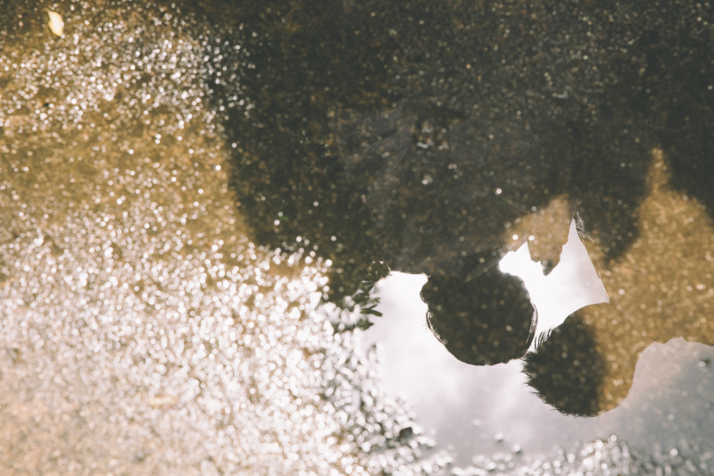 水たまりも演出