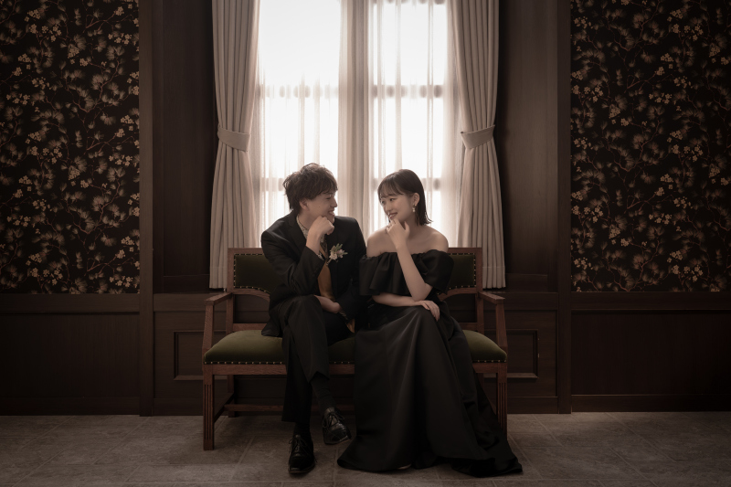 ブラックコーディネートで　＊洋装＆和装　スタジオ撮影プラン＊