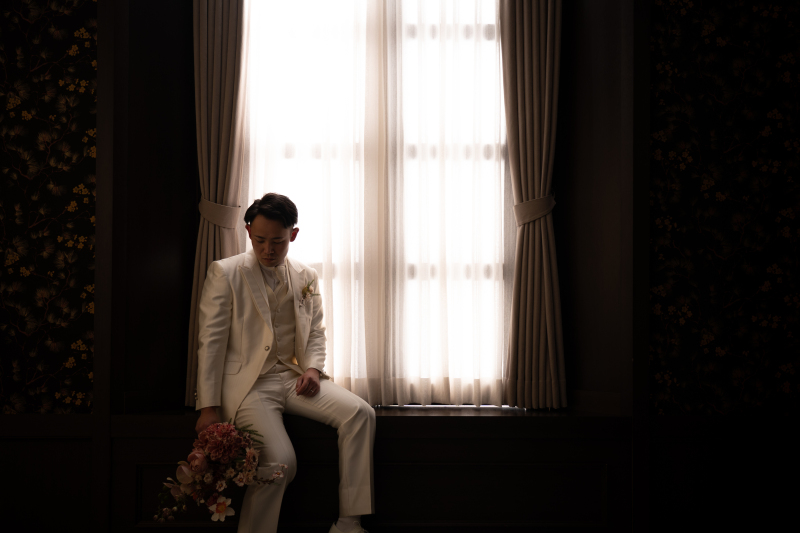 ご新郎様のソロショット