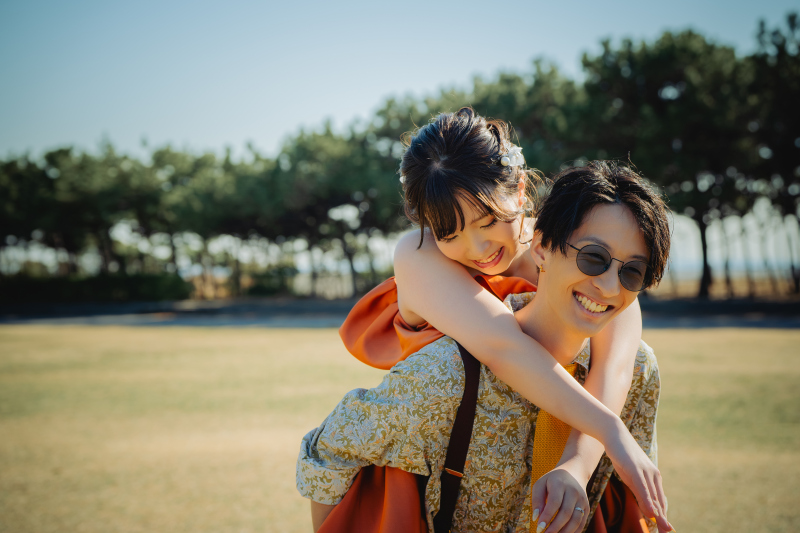 笑顔のおんぶショット♪