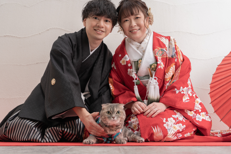 一緒にご挨拶ショット♡