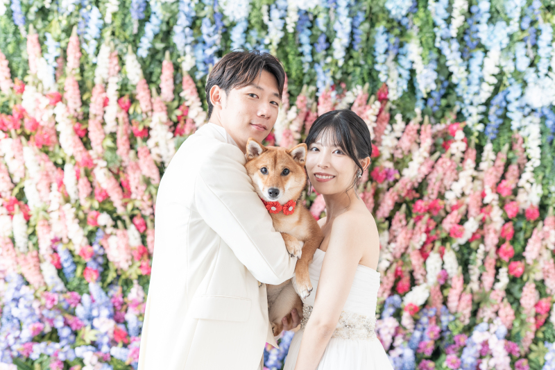 次は3人とワンちゃんで♪