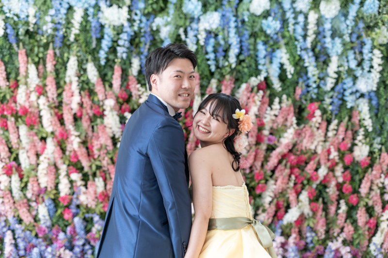 笑顔あふれるウェディングフォト ＊洋装＆和装 スタジオ２着プラン＊