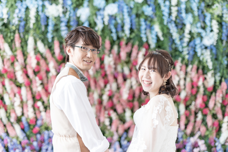 ルピナスのお花に囲まれて