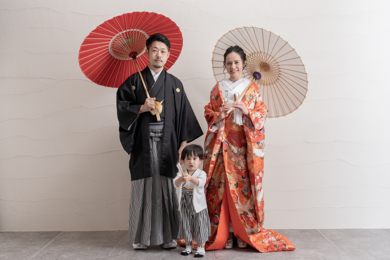 3人で和装撮影♪ ~スタジオ和装1着プラン~