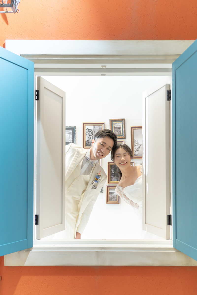 ブラーノ島の窓を使って☆