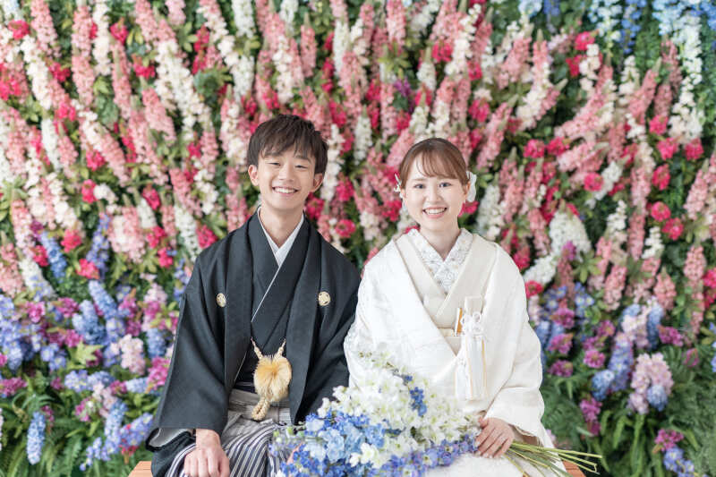 鮮やかな花々に包まれて♡