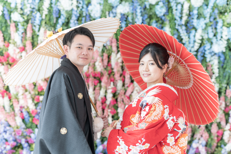 おふたりらしさいっぱいのウェディングフォト♪　＊洋装＆和装　スタジオ撮影プラン＊