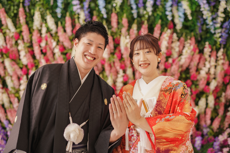 指輪お披露目ショット