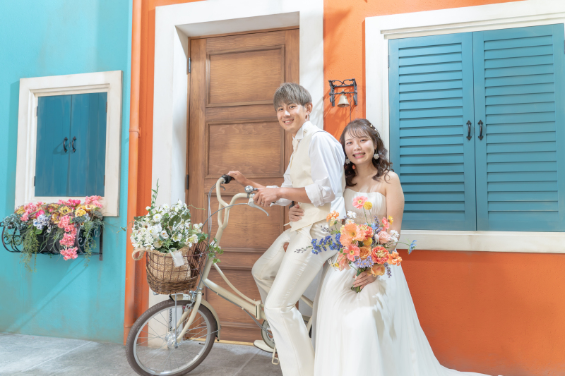 自転車に乗って出発！