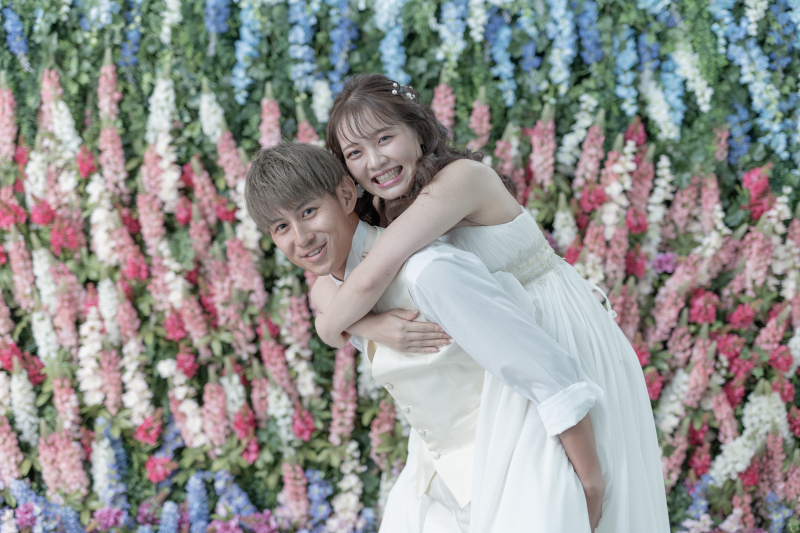 ～おふたりの笑顔が記念日に～　スタジオ　洋装1着プラン　