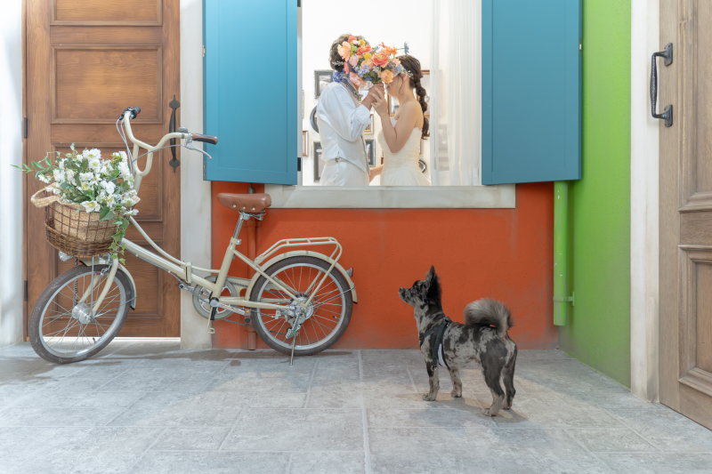 お顔隠しのショットは・・・